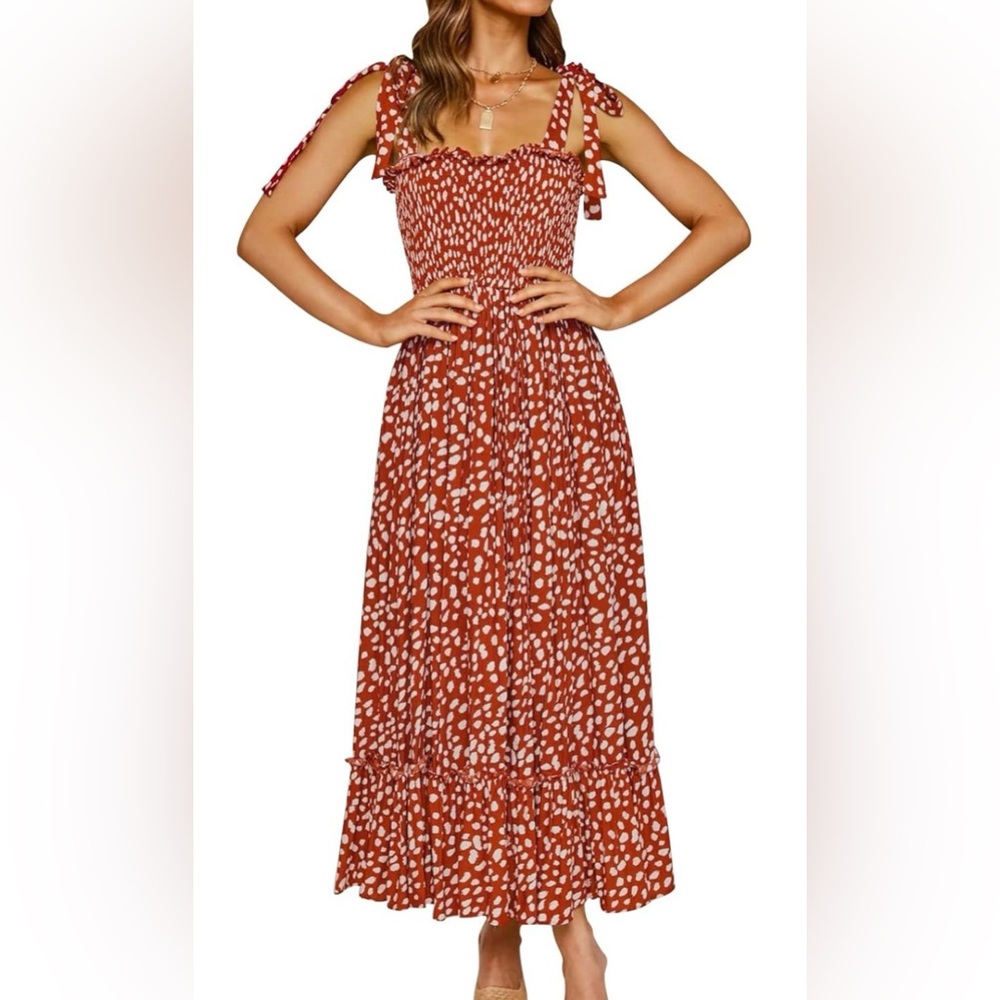 Women's Red Polka Dot Dress